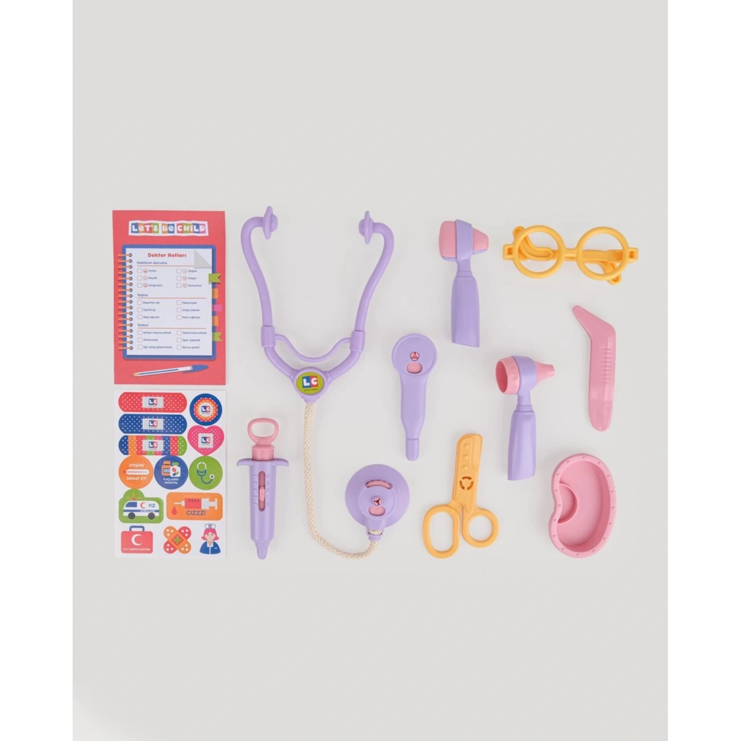 Lets Be Child Çantalı Doktor Seti Mor