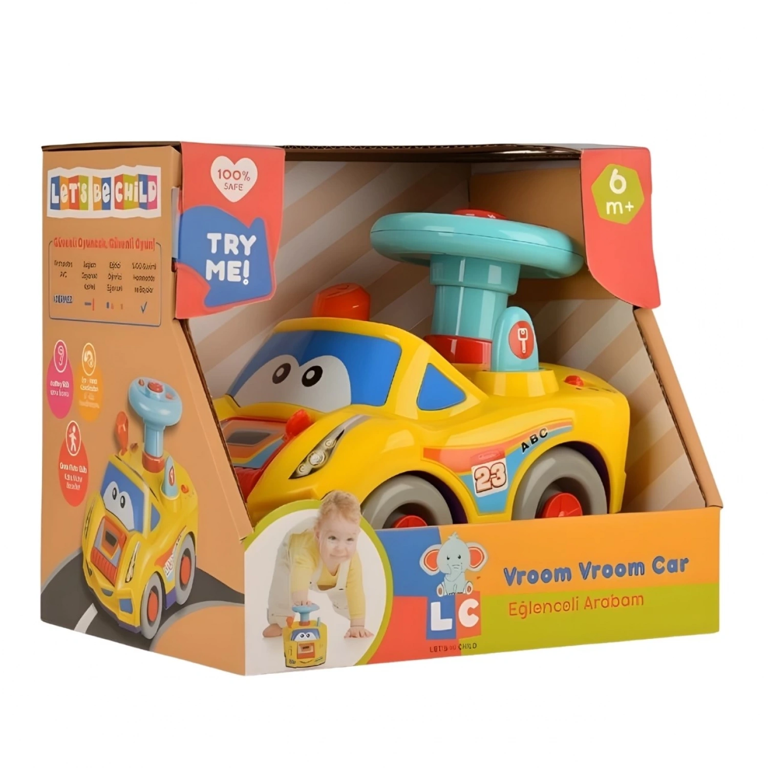 Lets Be Child Sesli Müzikli ve Işıklı Eğlenceli Arabam