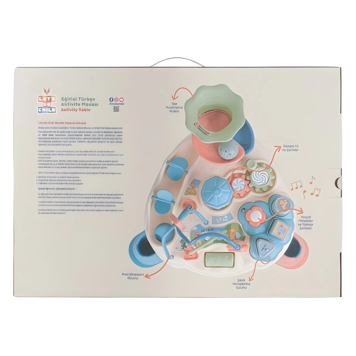 Lets Be Child Türkçe Konuşan Eğlenceli Eğitici Aktivite Masası