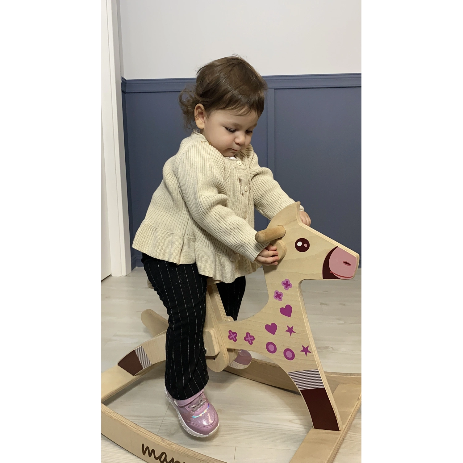 Mars Factory Sesli Ahşap Sallanan At