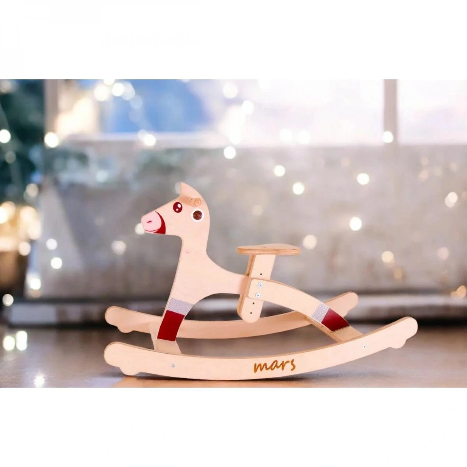 Mars Factory Sesli Ahşap Sallanan At