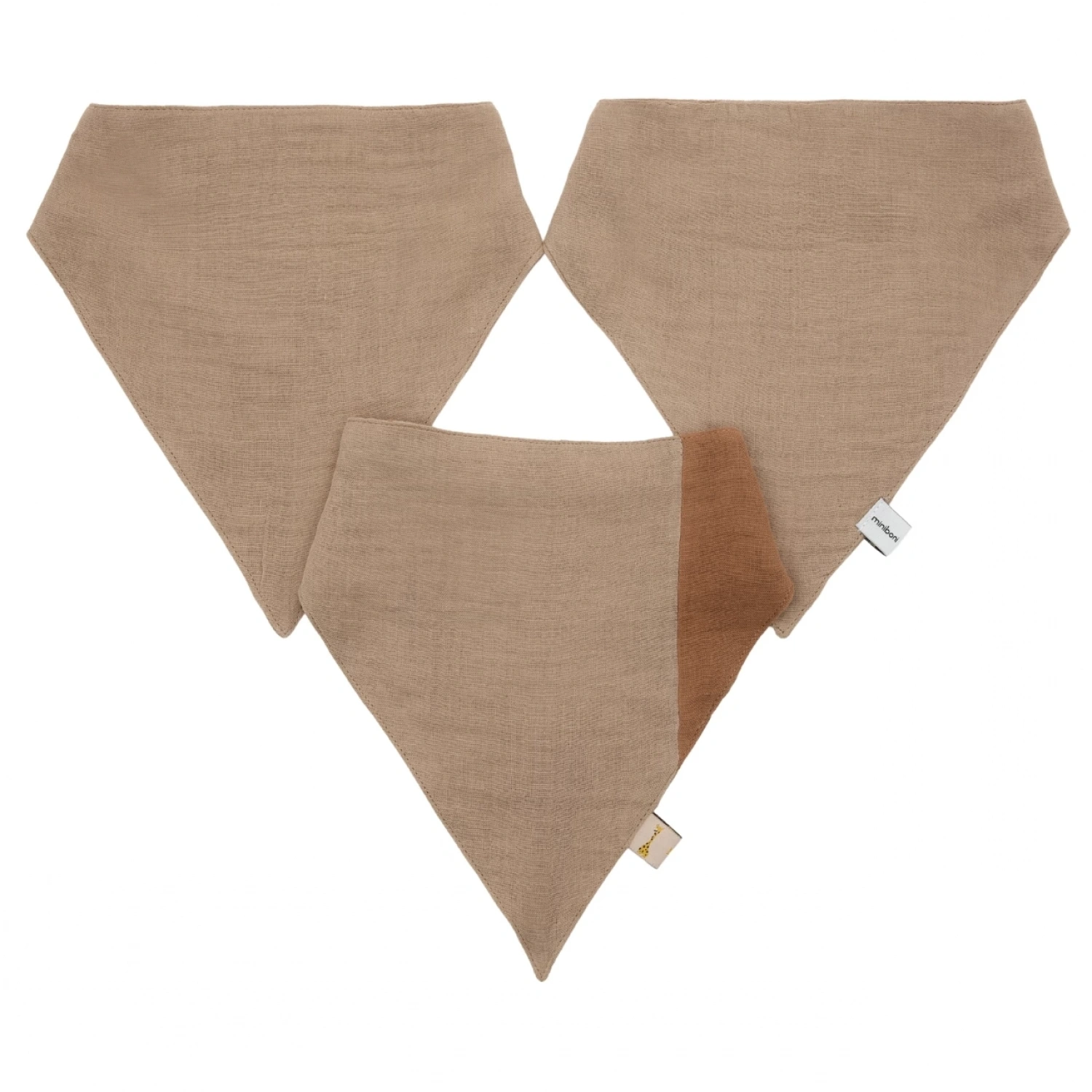 Miniboni 3lü Müslin Fular - Beige