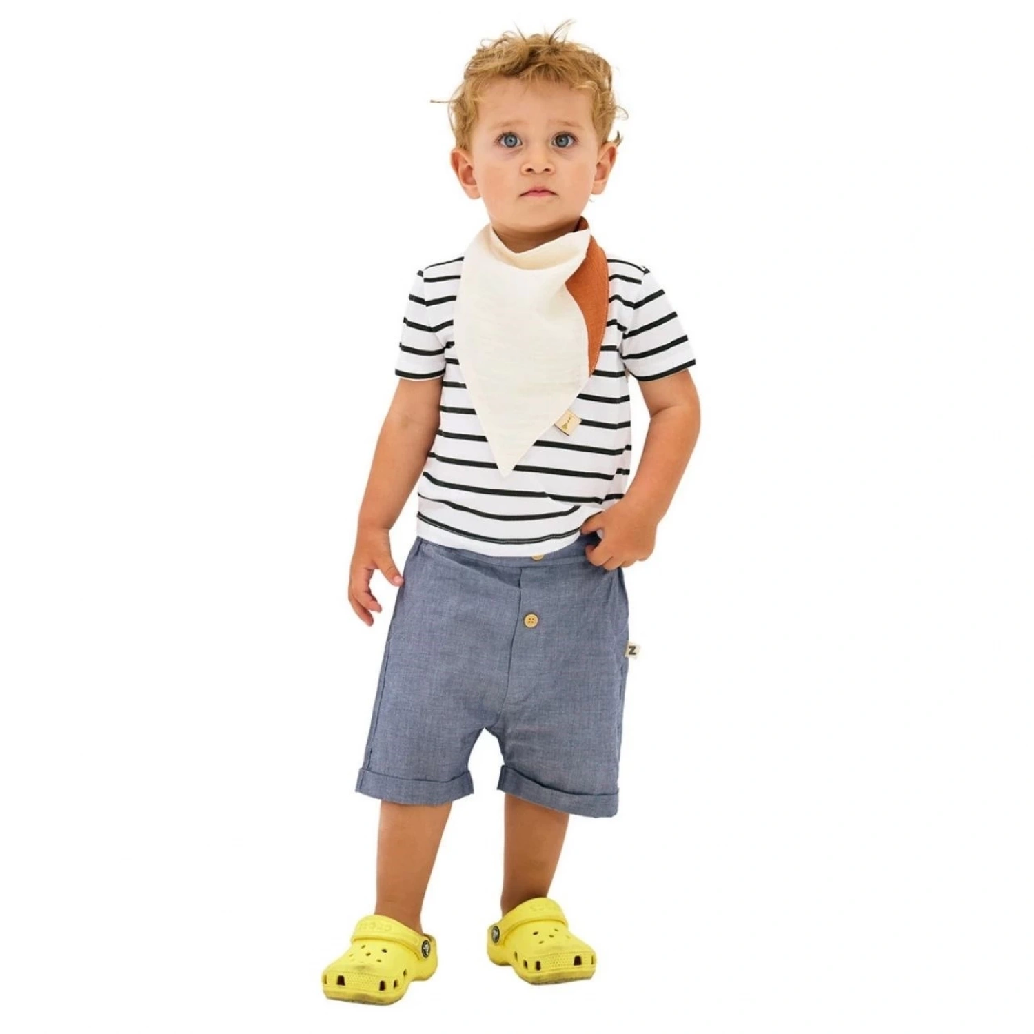 Miniboni 3lü Müslin Fular - Ekru