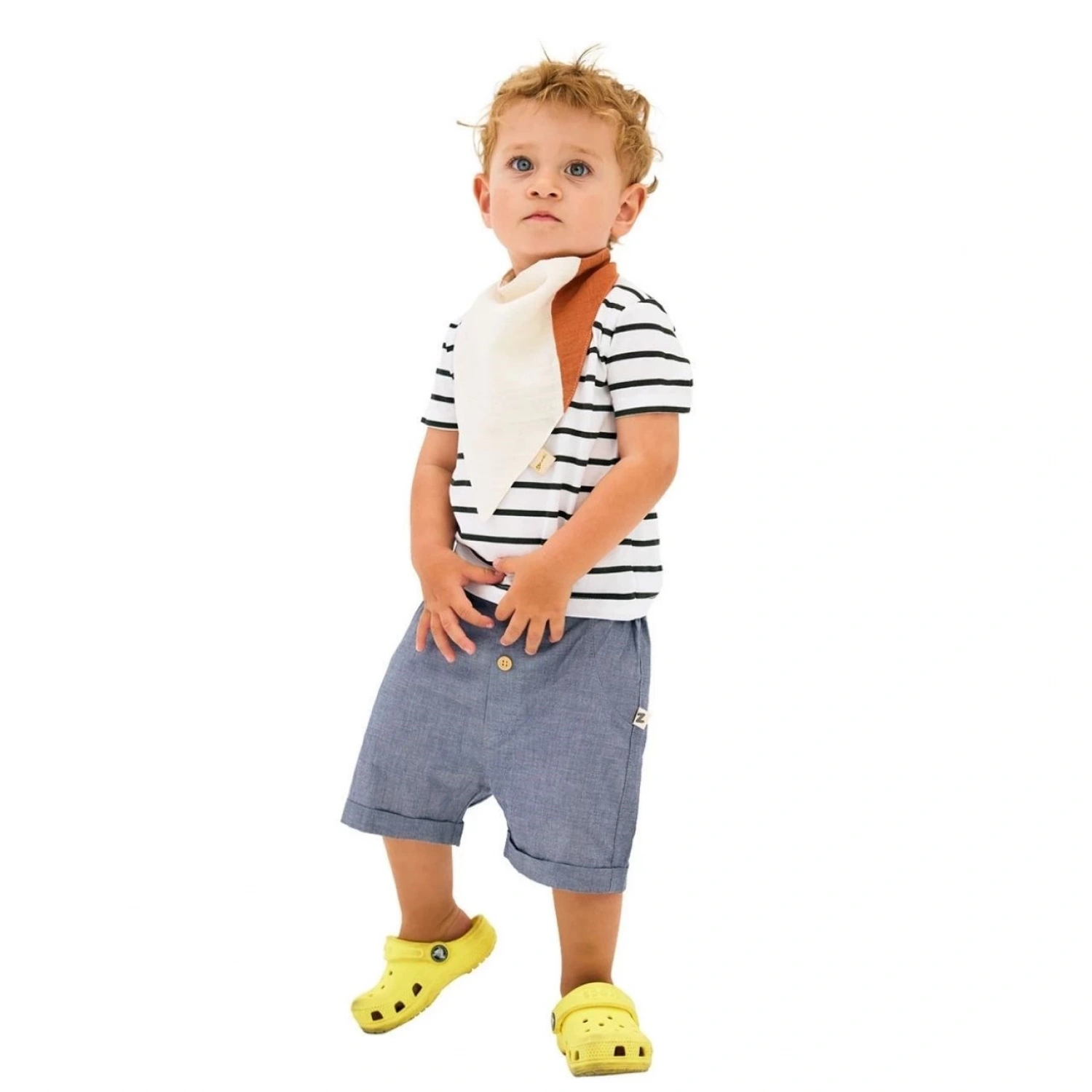 Miniboni 3lü Müslin Fular - Ekru