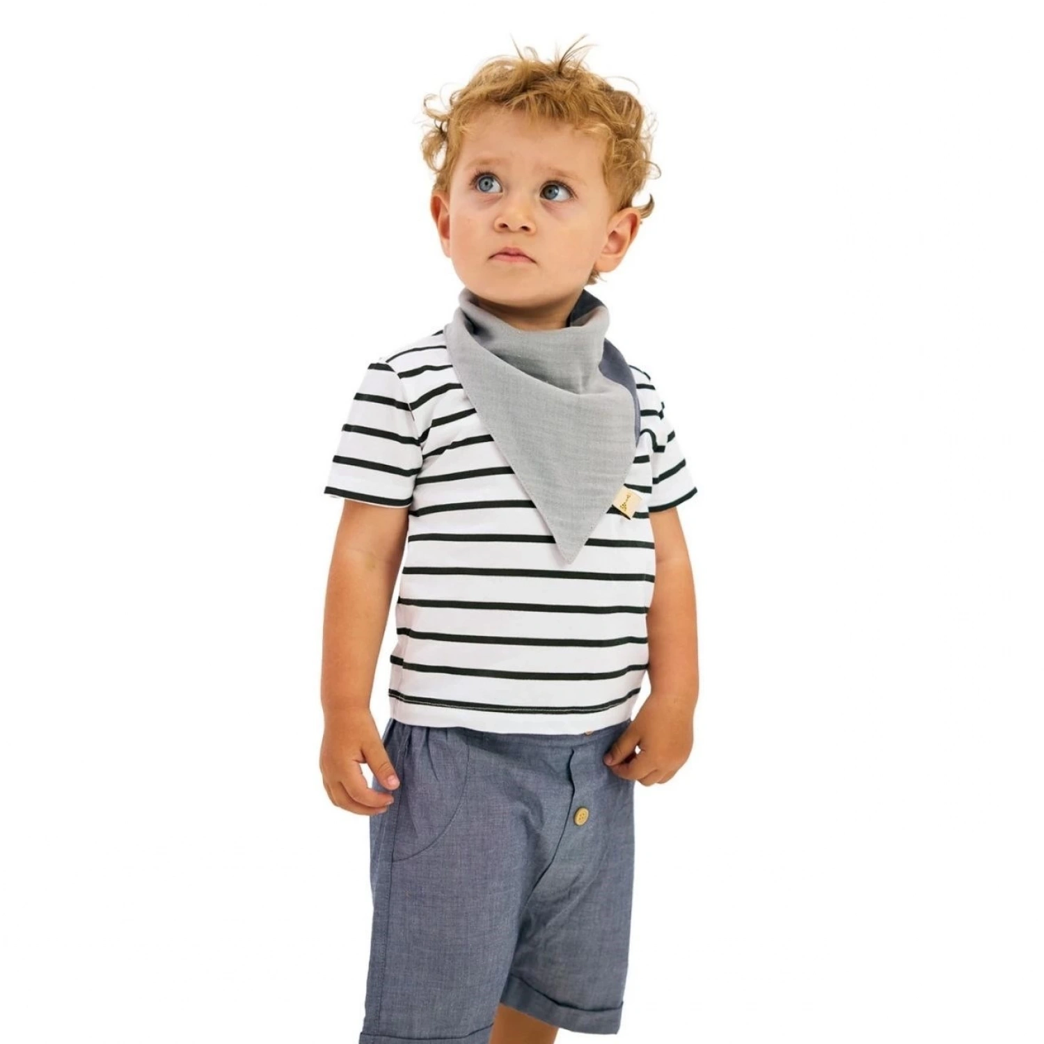 Miniboni 3lü Müslin Fular - Grey