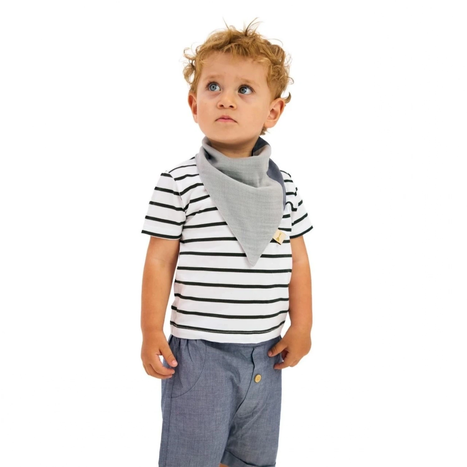 Miniboni 3lü Müslin Fular - Grey