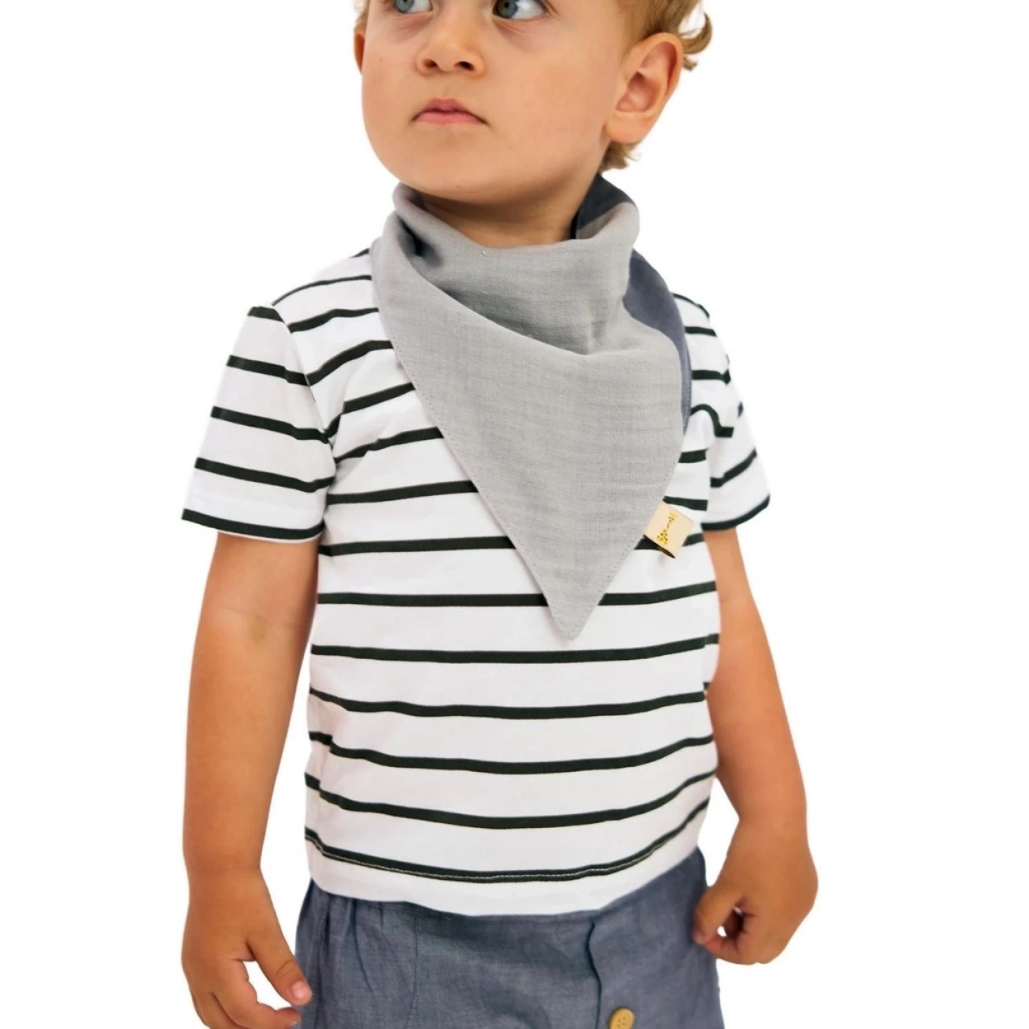 Miniboni 3lü Müslin Fular - Grey