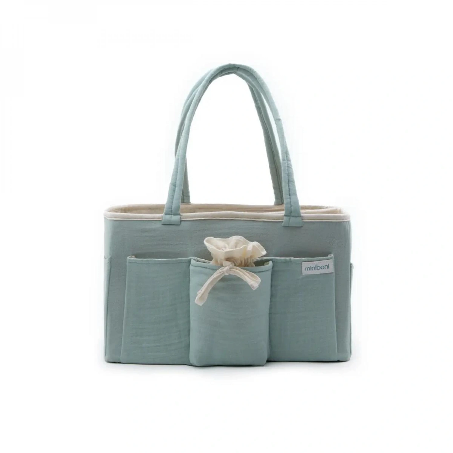 Miniboni Müslin Anne Organizer Çanta - Mint