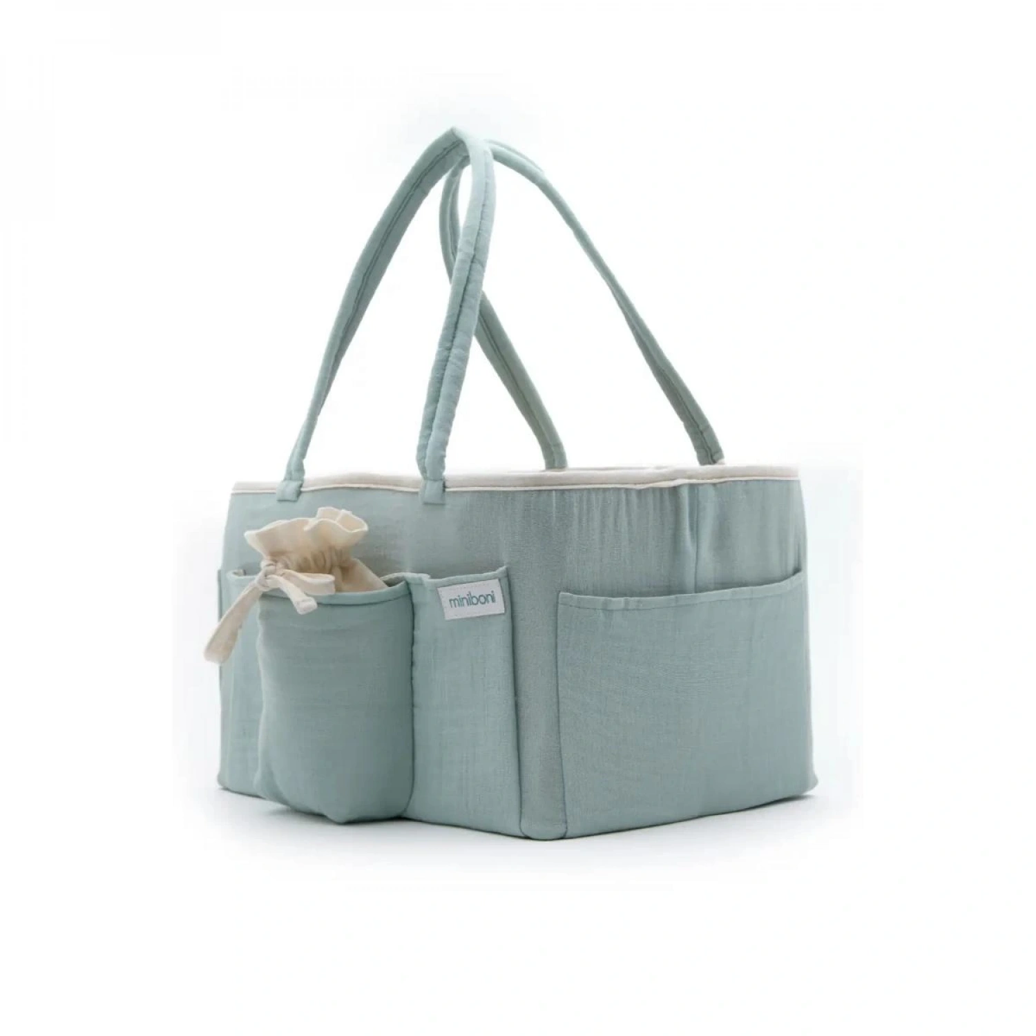 Miniboni Müslin Anne Organizer Çanta - Mint