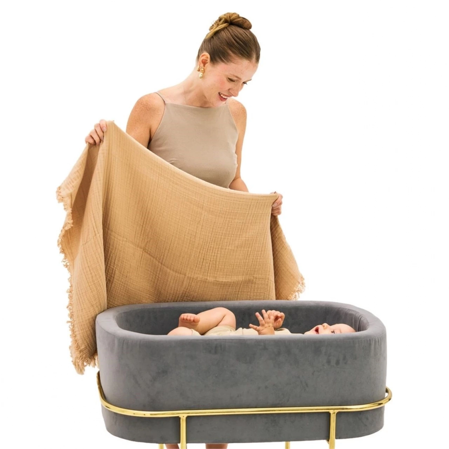 Miniboni Müslin Battaniye - Beige