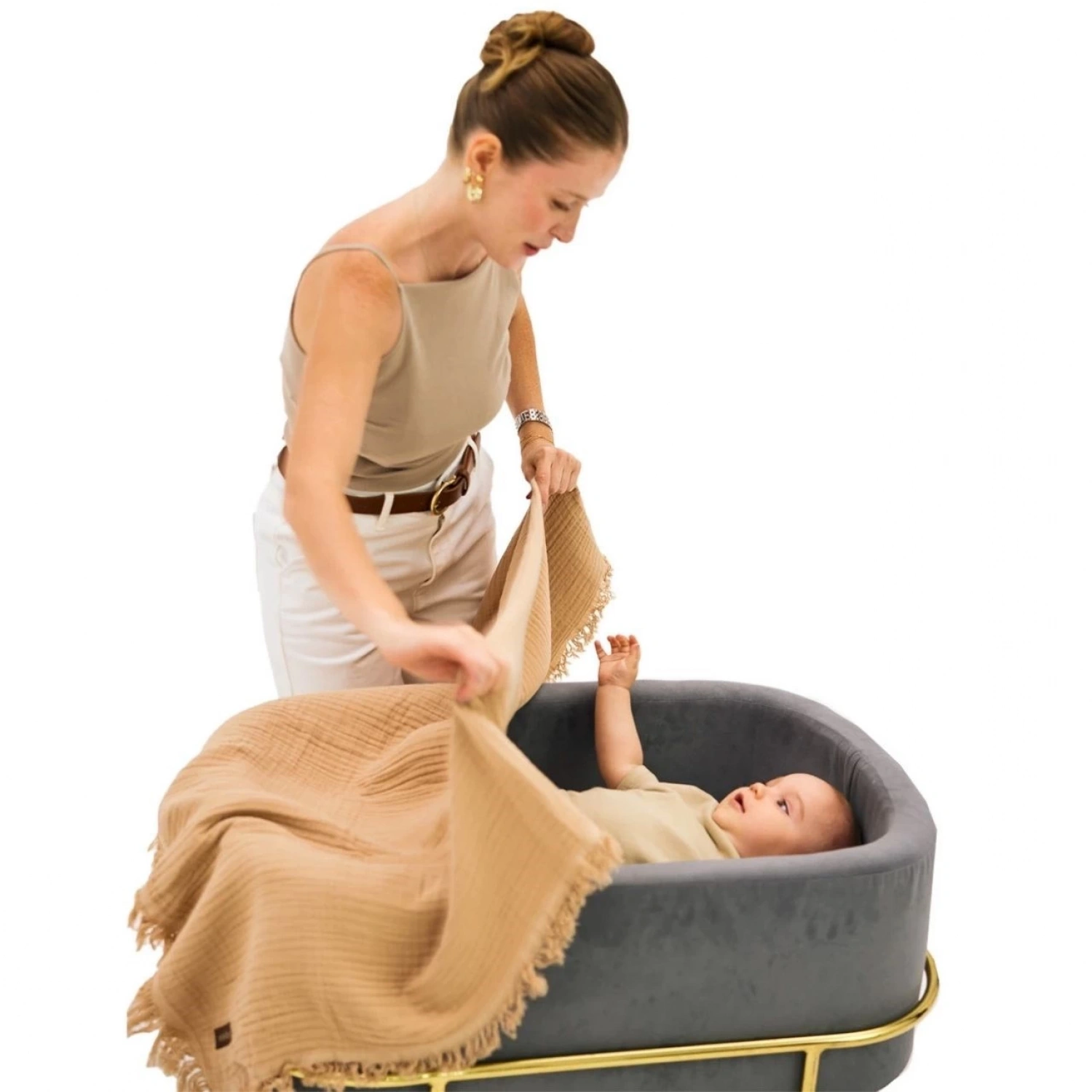 Miniboni Müslin Battaniye - Beige