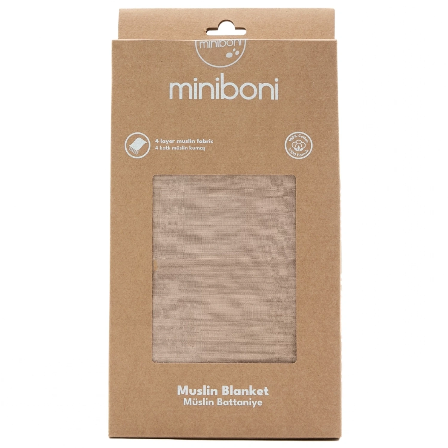 Miniboni Müslin Battaniye - Beige