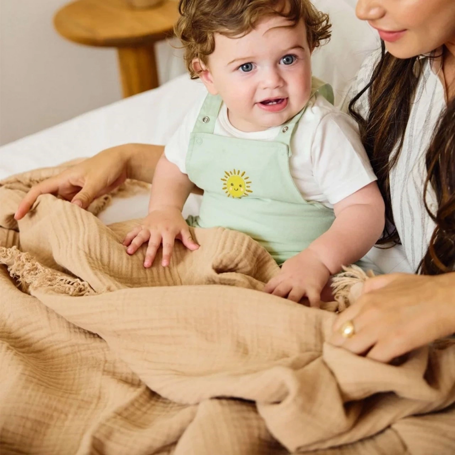 Miniboni Müslin Battaniye - Beige