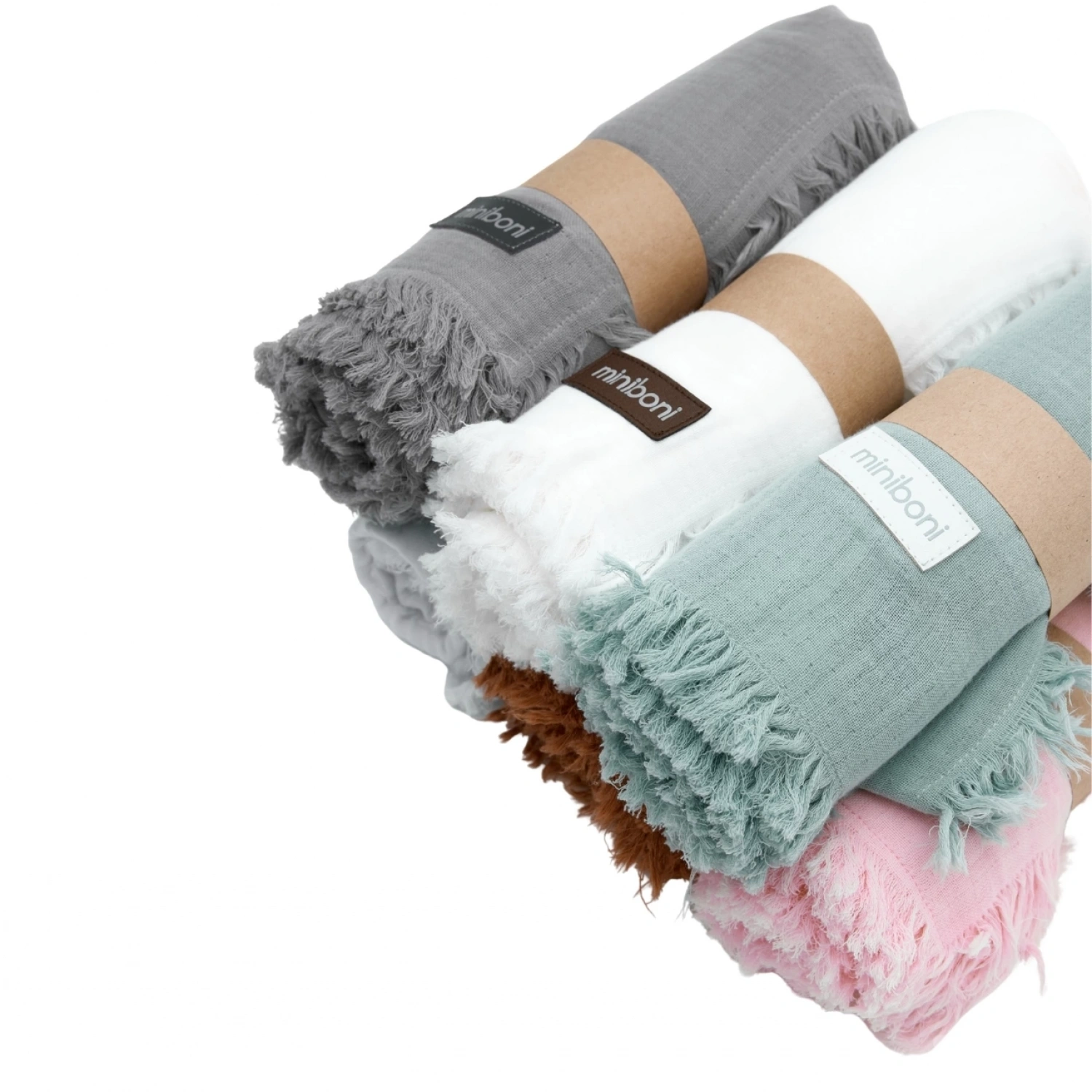 Miniboni Müslin Battaniye - Grey