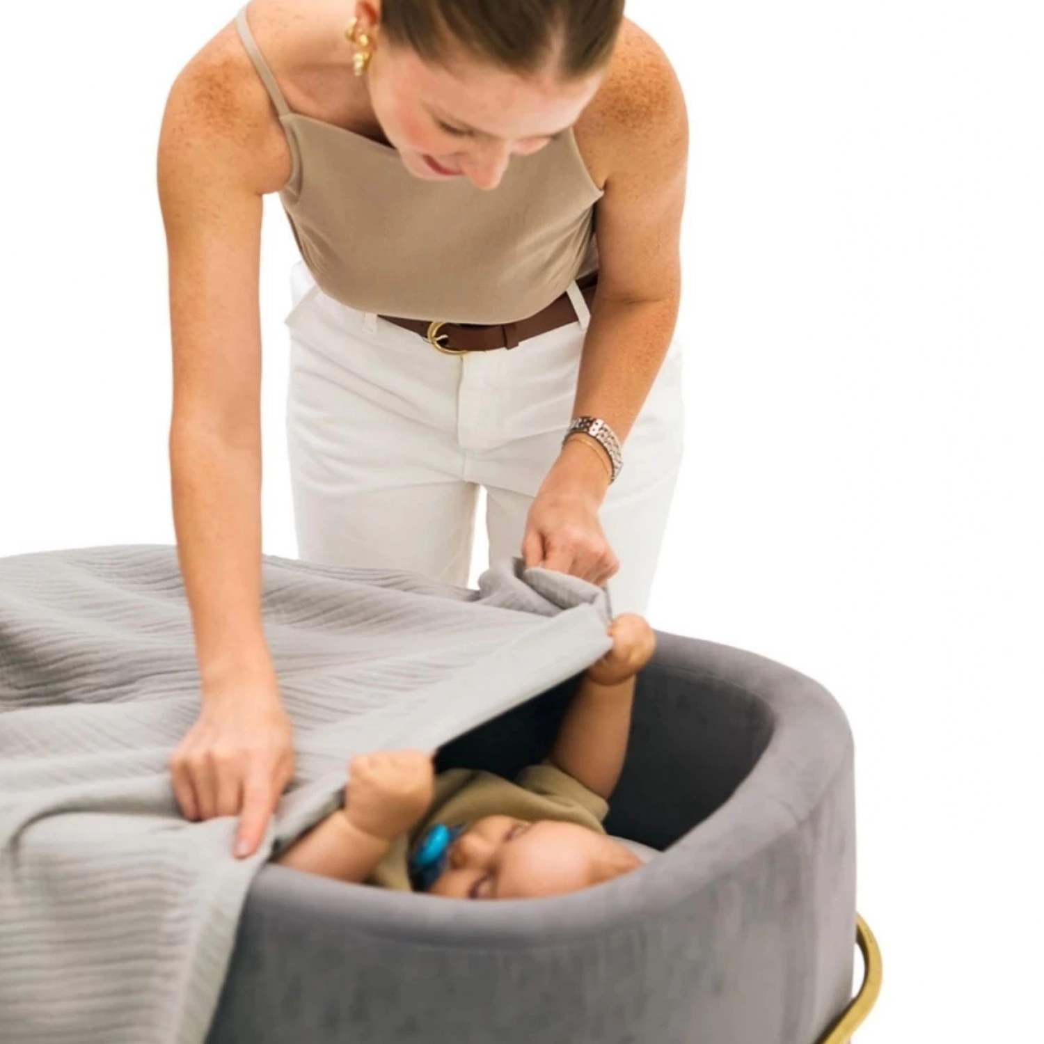 Miniboni Müslin Battaniye - Grey