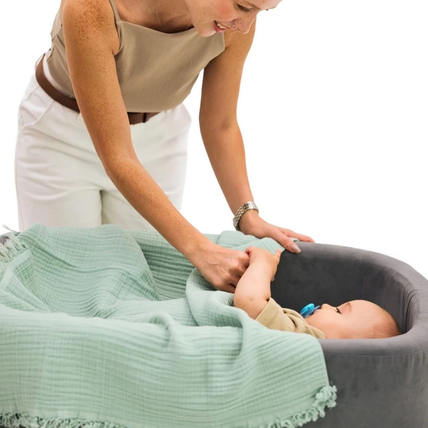 Miniboni Müslin Battaniye - Mint