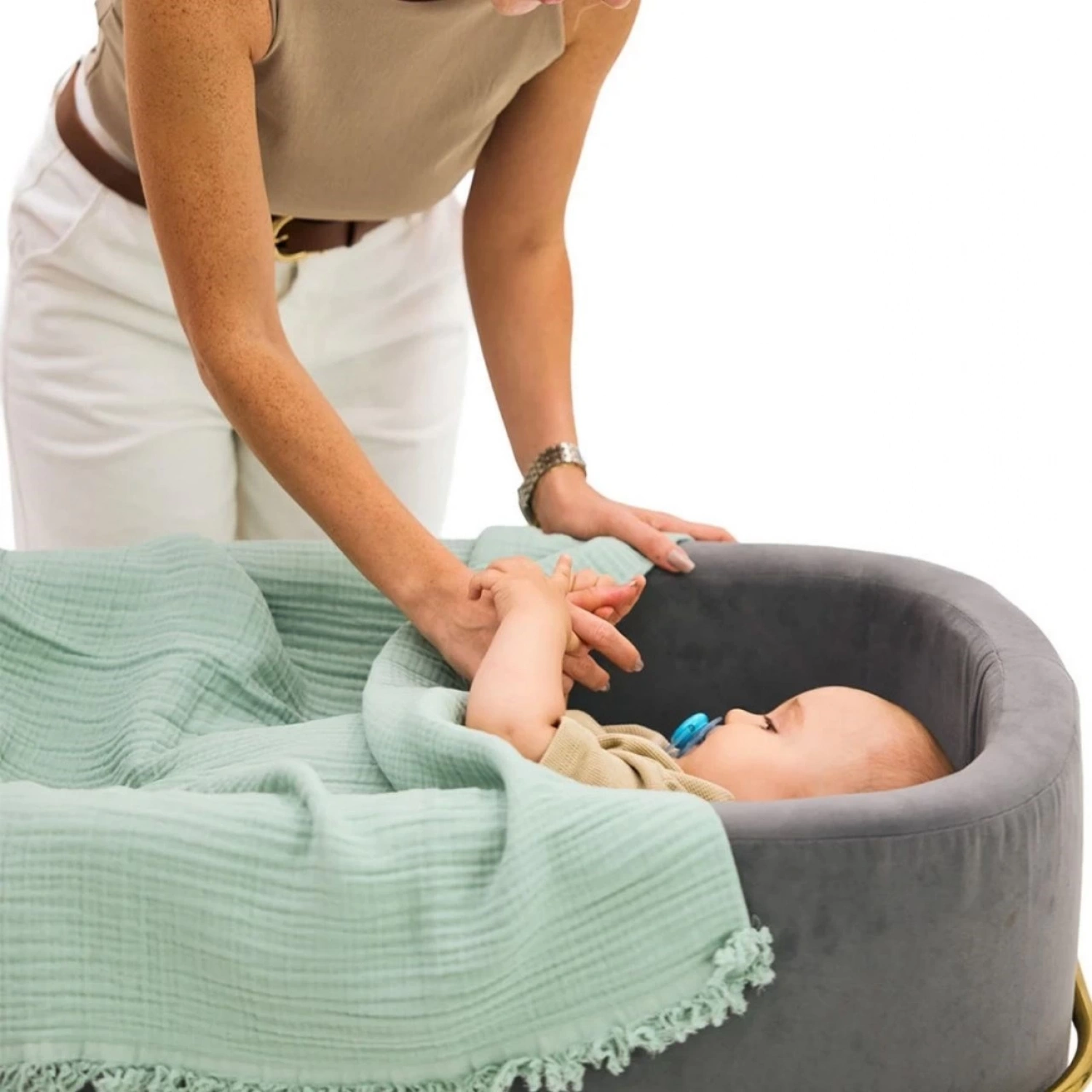 Miniboni Müslin Battaniye - Mint