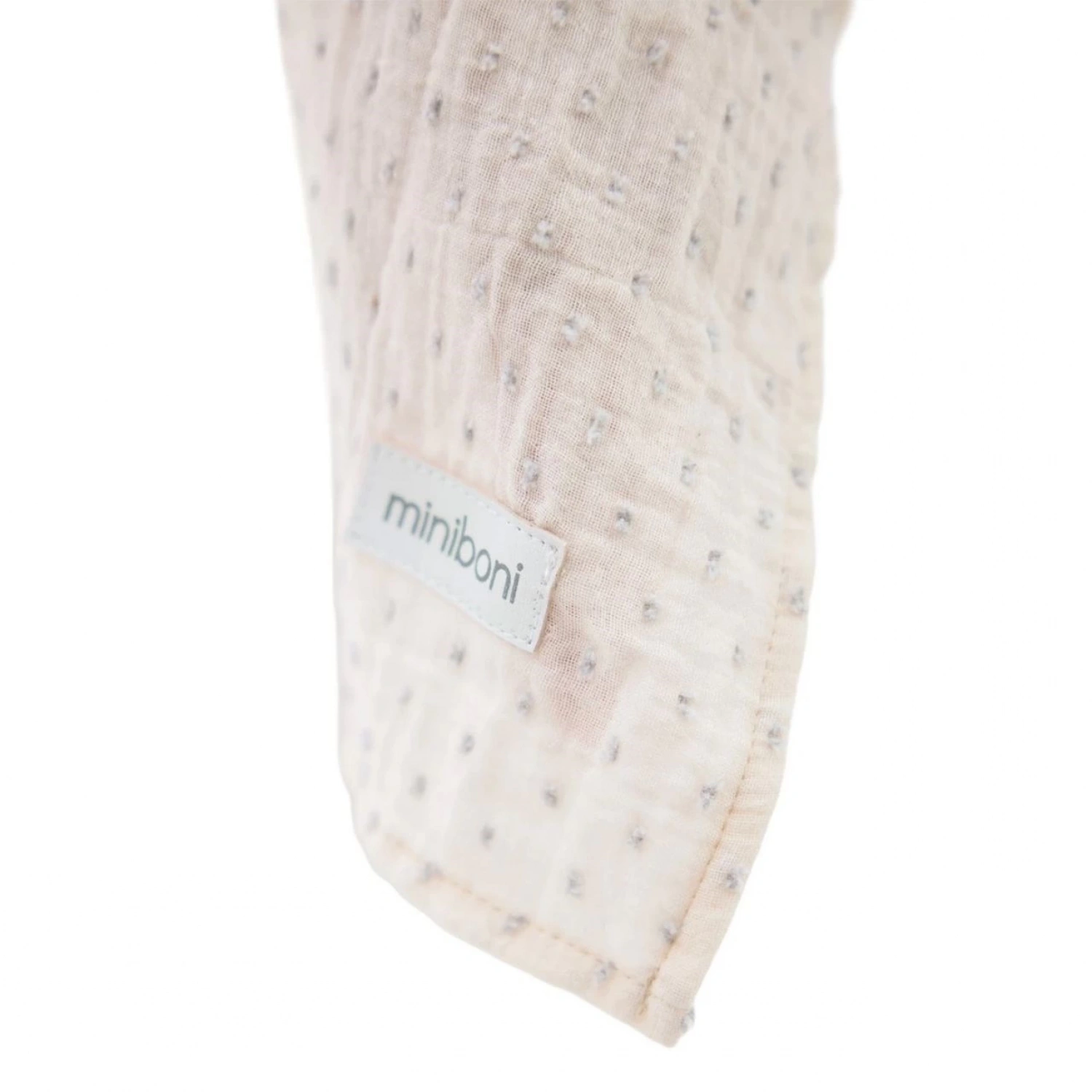 Miniboni Müslin Emzirme Örtüsü - White / Grey