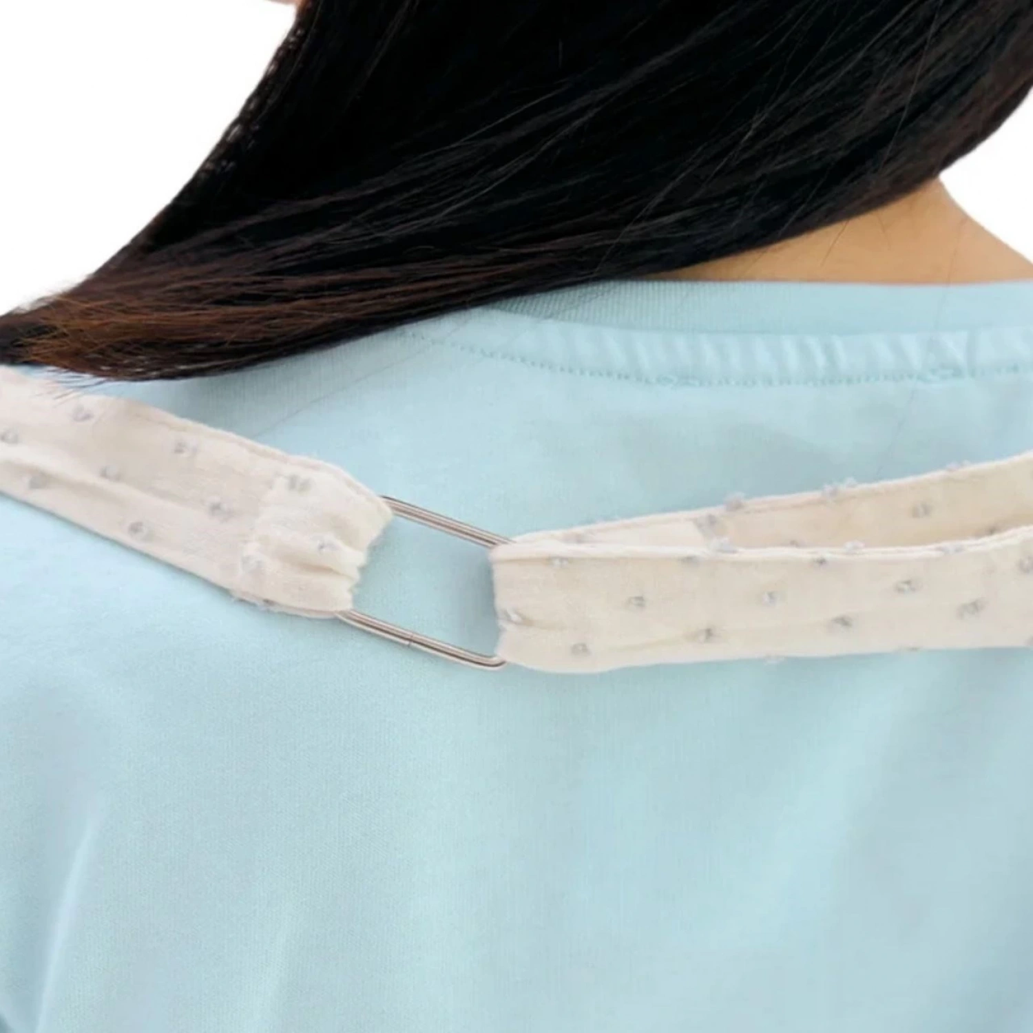 Miniboni Müslin Emzirme Örtüsü - White / Grey