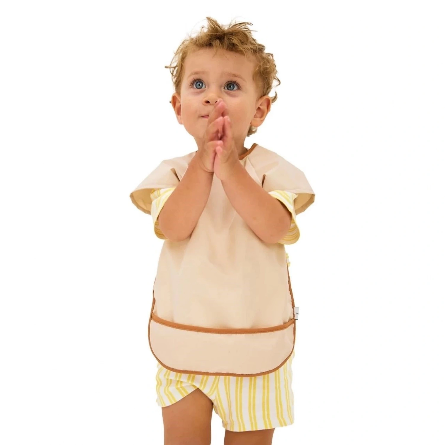 Miniboni Oyun & Mama Önlüğü Kısa Kollu - Beige