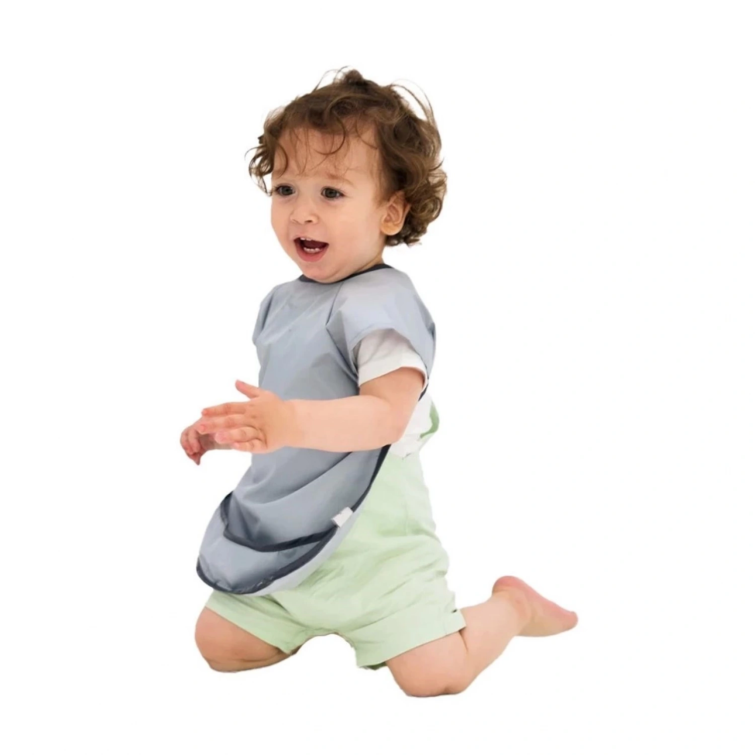 Miniboni Oyun & Mama Önlüğü Kısa Kollu - Grey