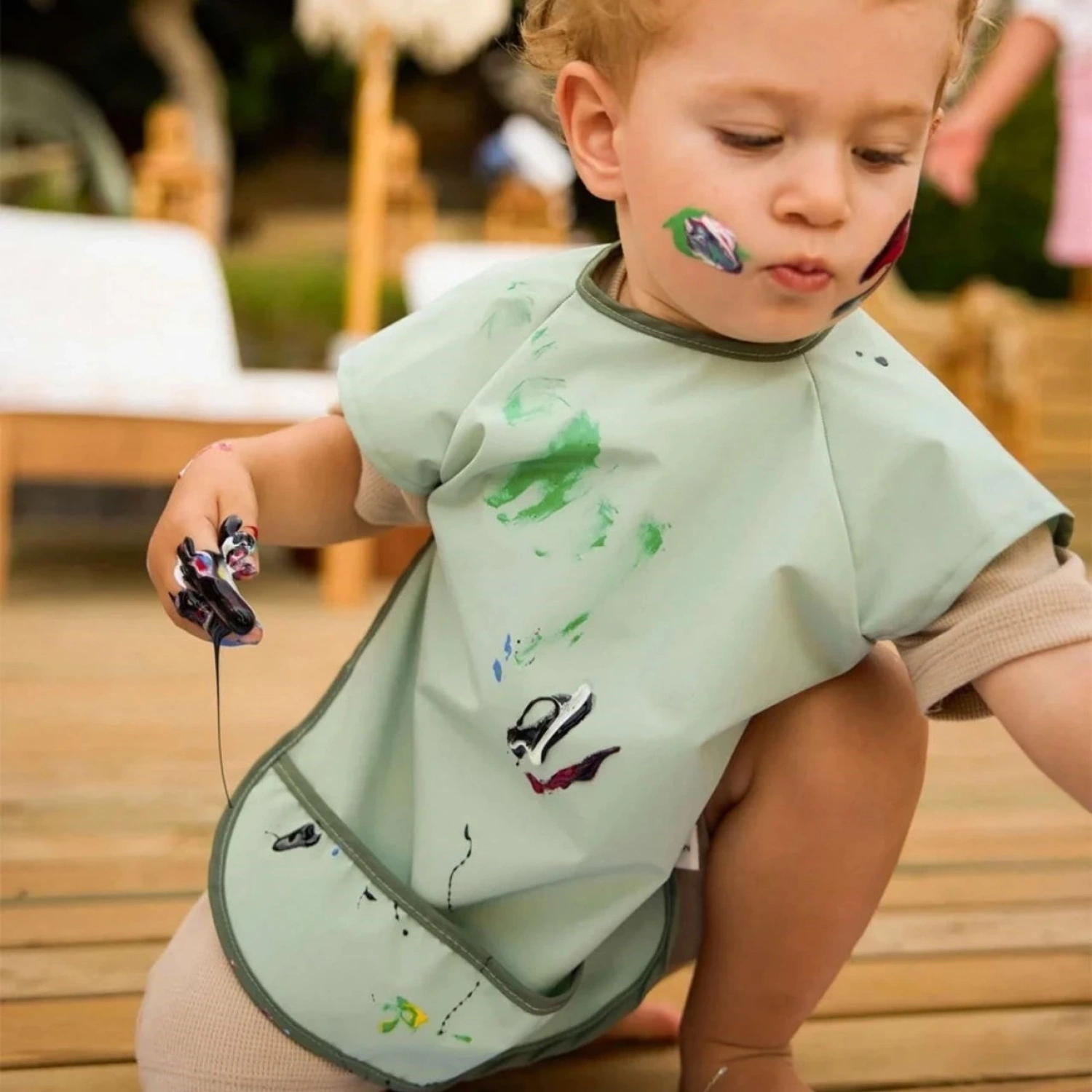 Miniboni Oyun & Mama Önlüğü Kısa Kollu - Mint