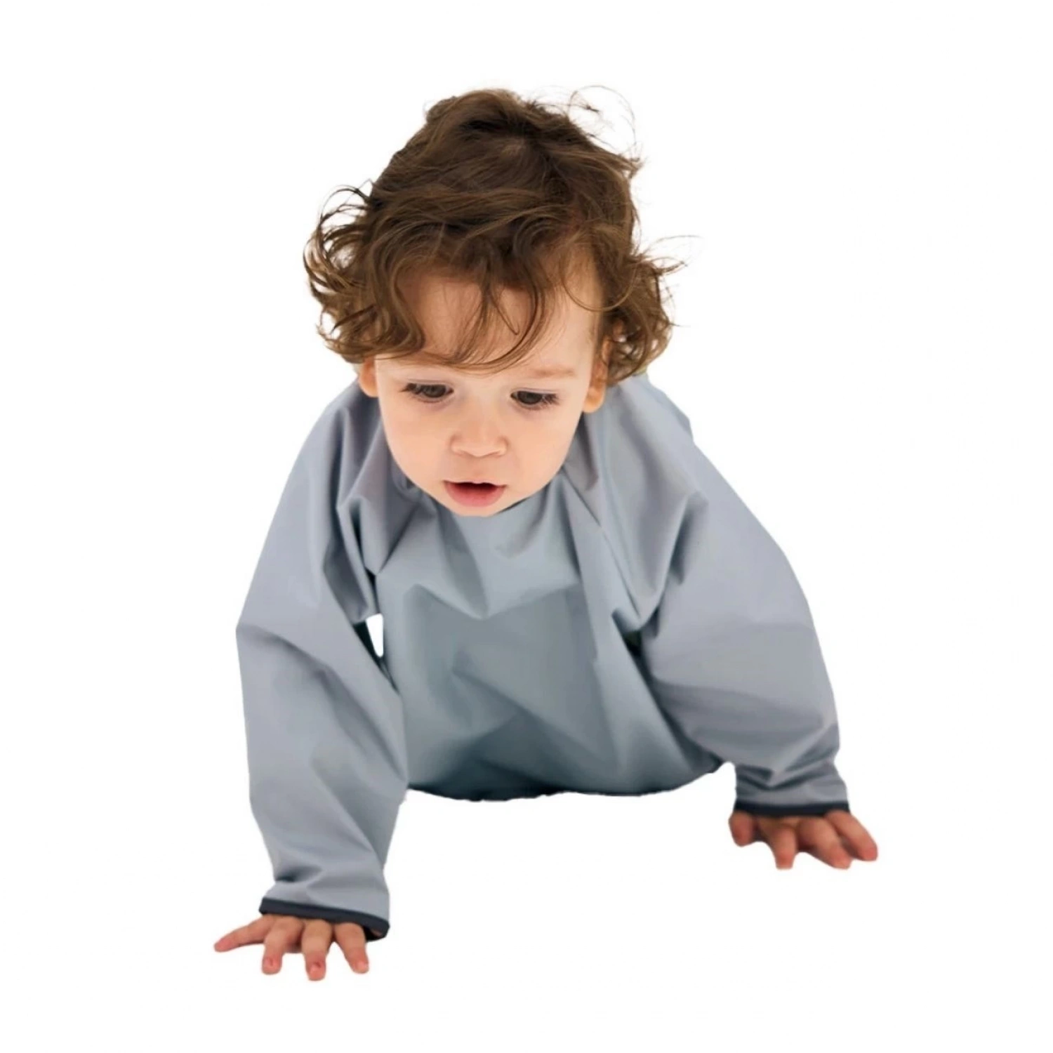 Miniboni Oyun & Mama Önlüğü Uzun Kollu - Grey