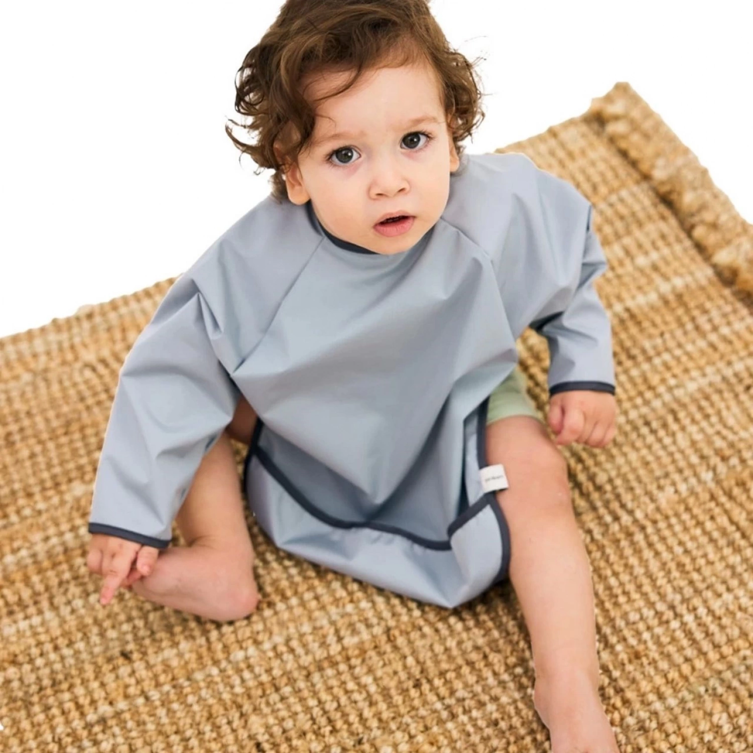 Miniboni Oyun & Mama Önlüğü Uzun Kollu - Grey