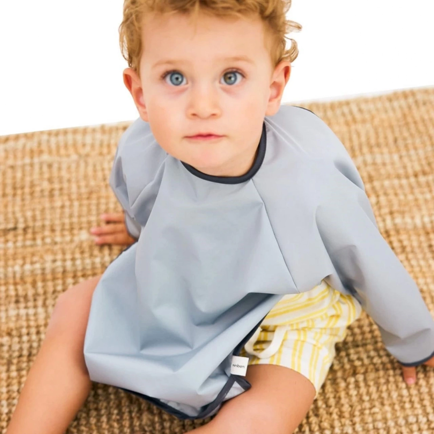 Miniboni Oyun & Mama Önlüğü Uzun Kollu - Grey