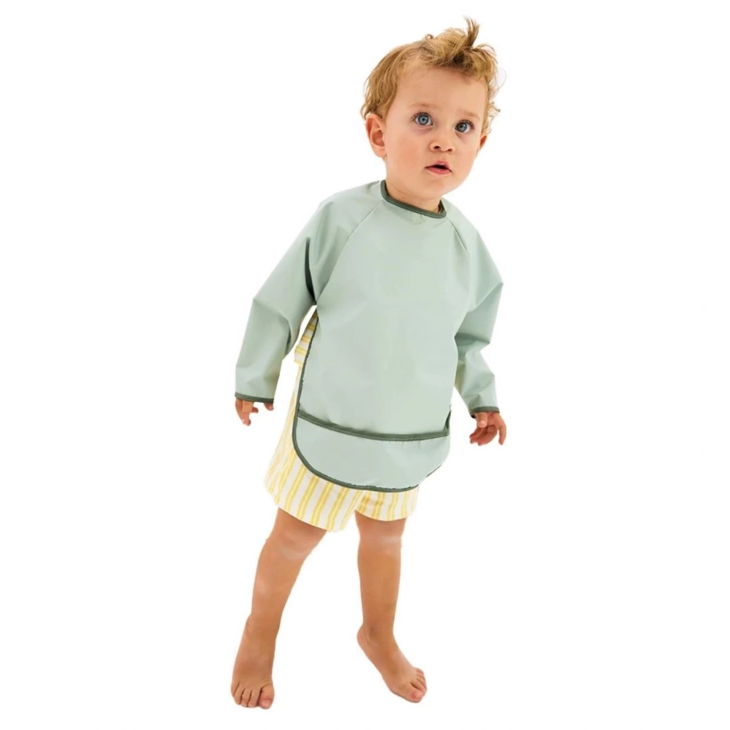 Miniboni Oyun & Mama Önlüğü Uzun Kollu - Mint