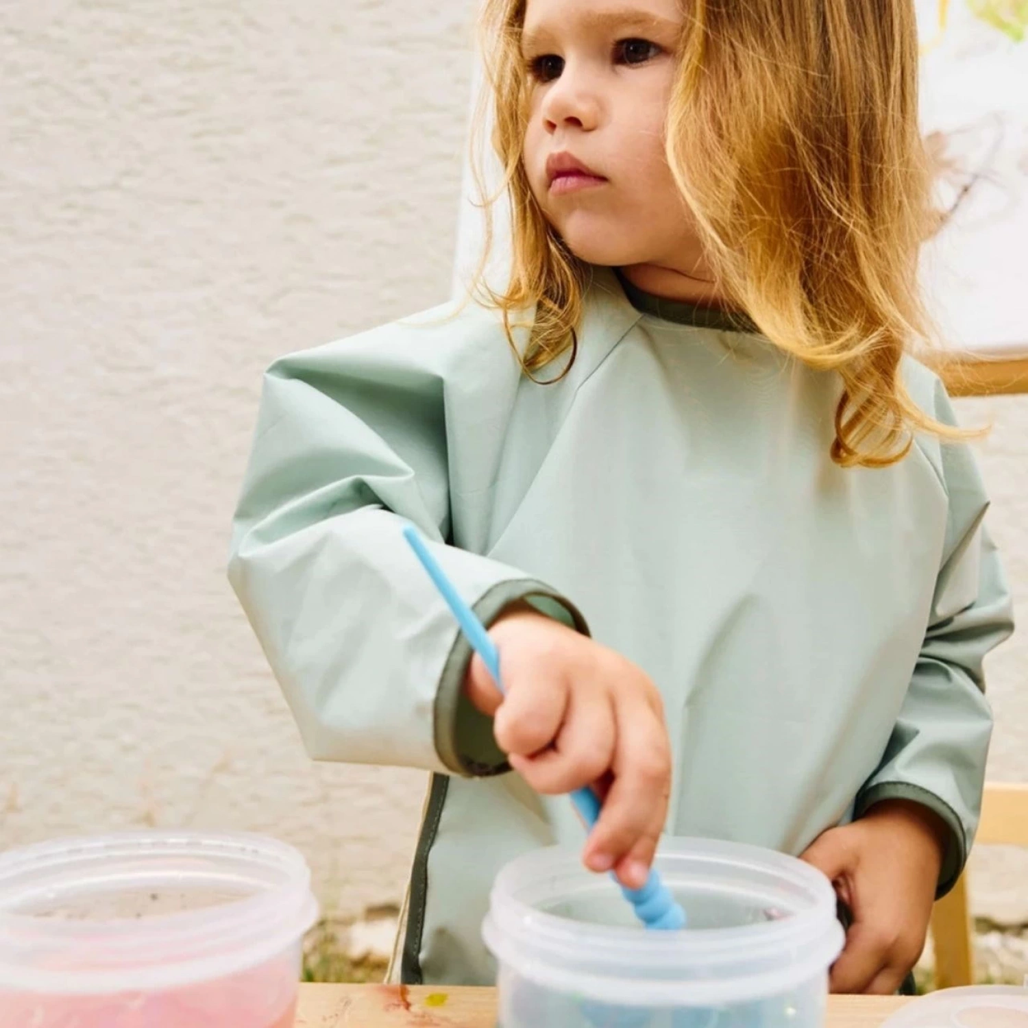 Miniboni Oyun & Mama Önlüğü Uzun Kollu - Mint