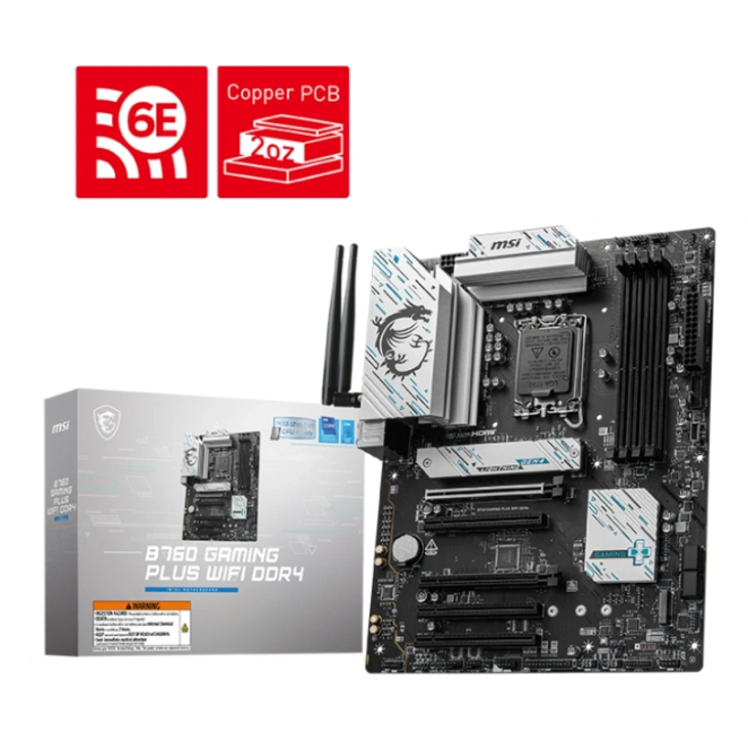 MSI B760 GAMING PLUS WIFI DDR4 M.2 ATX 1700p