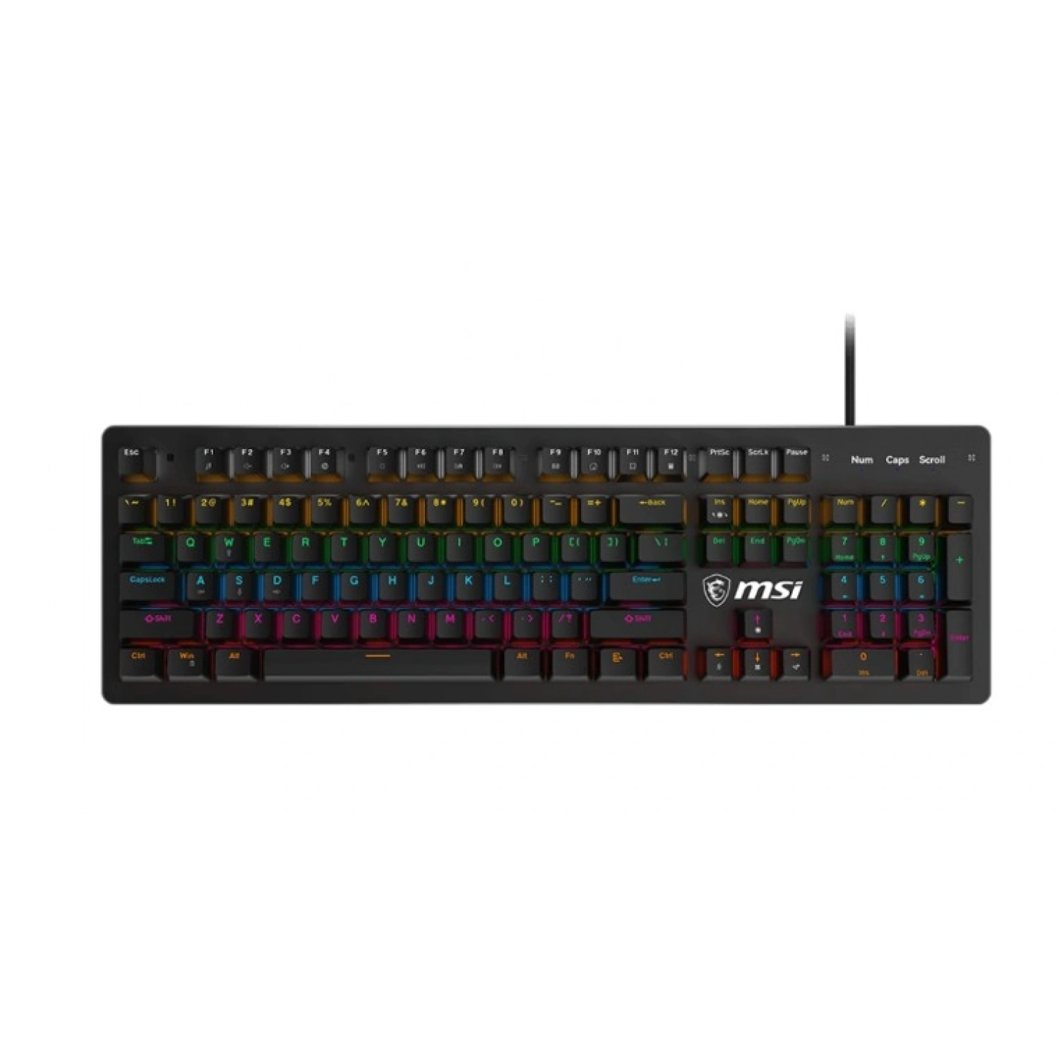 MSI FORGE GK300 RED SWITCH RGB MEKANIK GAMING KLAV