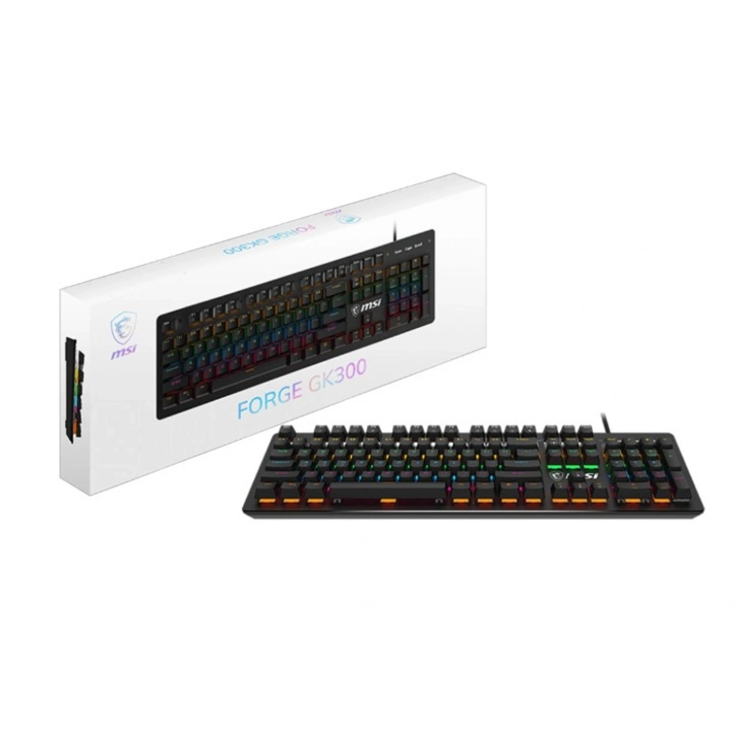 MSI FORGE GK300 RED SWITCH RGB MEKANIK GAMING KLAV