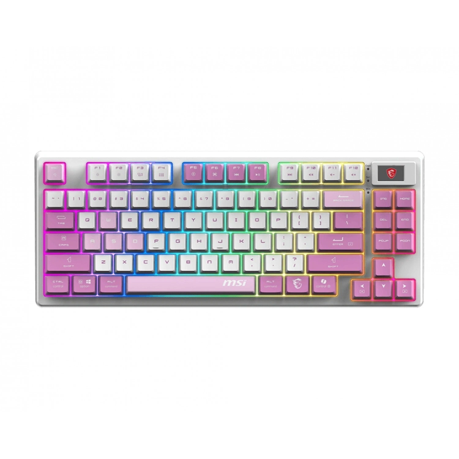 MSI FORGE GK600 TKL W VIOLET TR GAMING KLAVYE