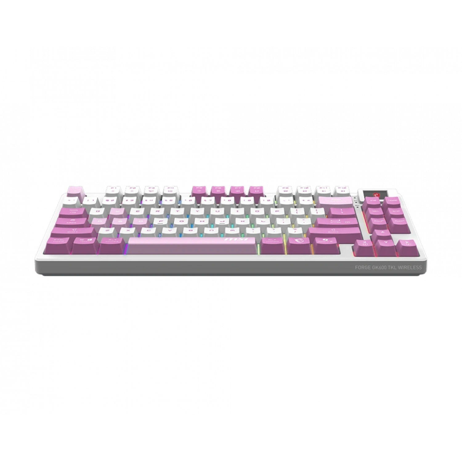 MSI FORGE GK600 TKL W VIOLET TR GAMING KLAVYE