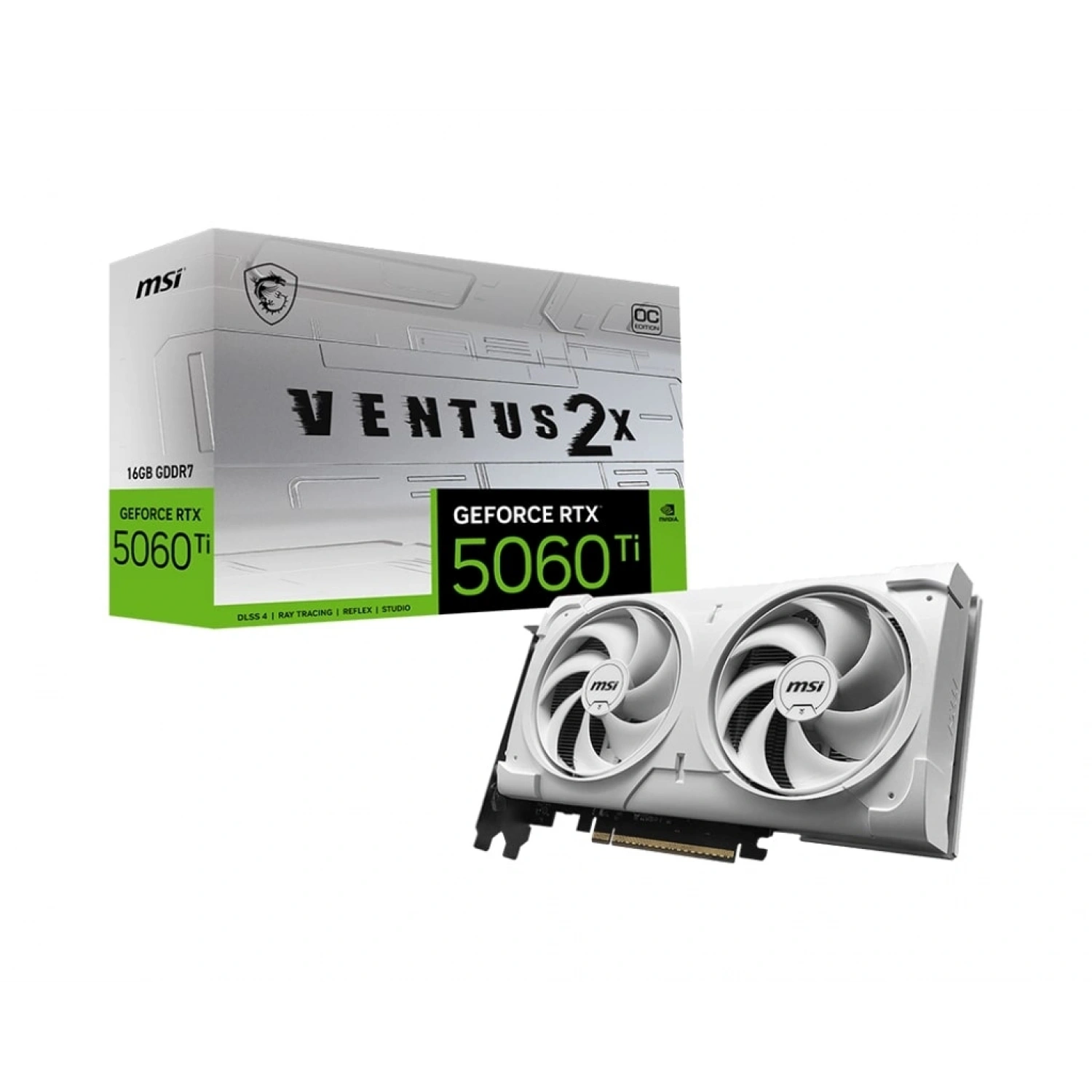 MSI GEFORCE RTX 5060TI 16G VENTUS 2X OC WHITE PLUS