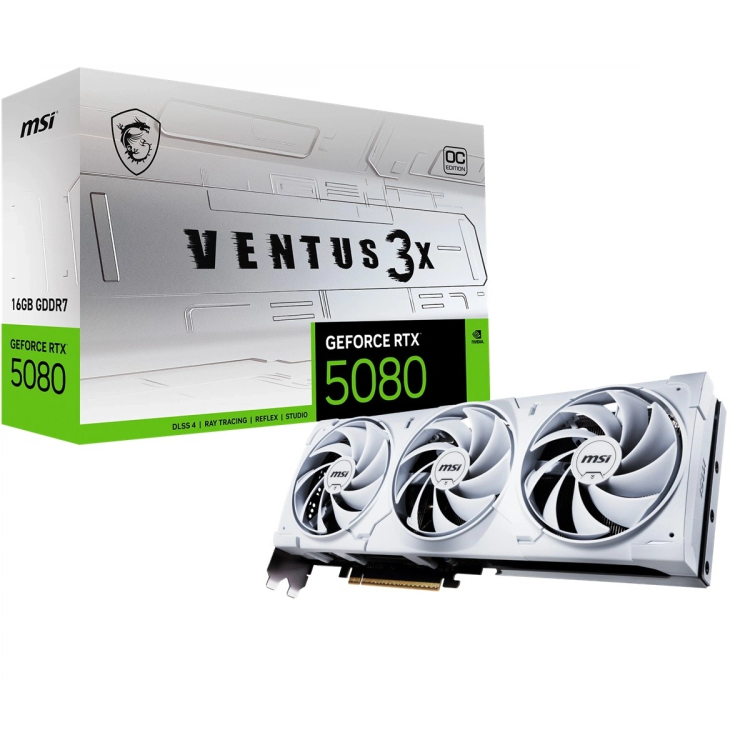 MSI GEFORCE RTX 5080 16G VENTUS 3X OC WHITE