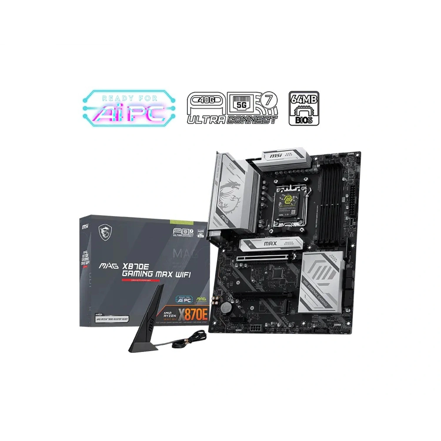MSI MAG X870E GAMING MAX WIFI DDR5 AMD X870