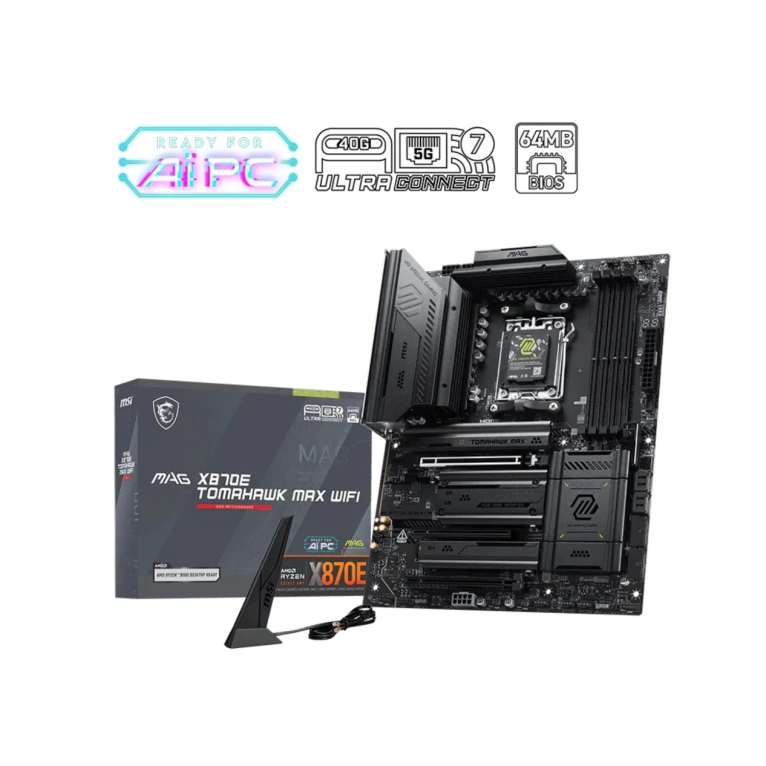 MSI MAG X870E TOMAHAWK MAX WIFI AM5 DDR5 ANAKART