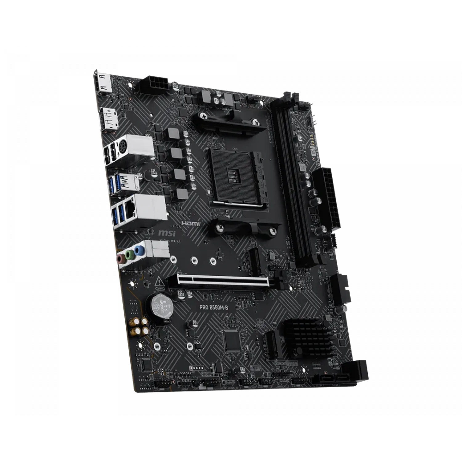 MSI PRO B550M-B AM4 DDR4 4600(OC) HDMI DP 2x M.2 USB 5Gbps mATX