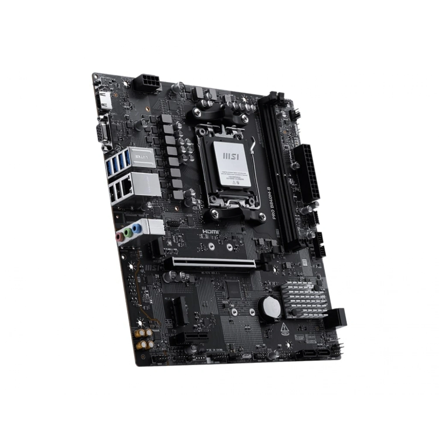 MSI PRO B840M-B AM5 DDR5 8000MHZ(OC) HDMI VGA 2X M.2 USB 5 GBS 2.5G LAN MATX