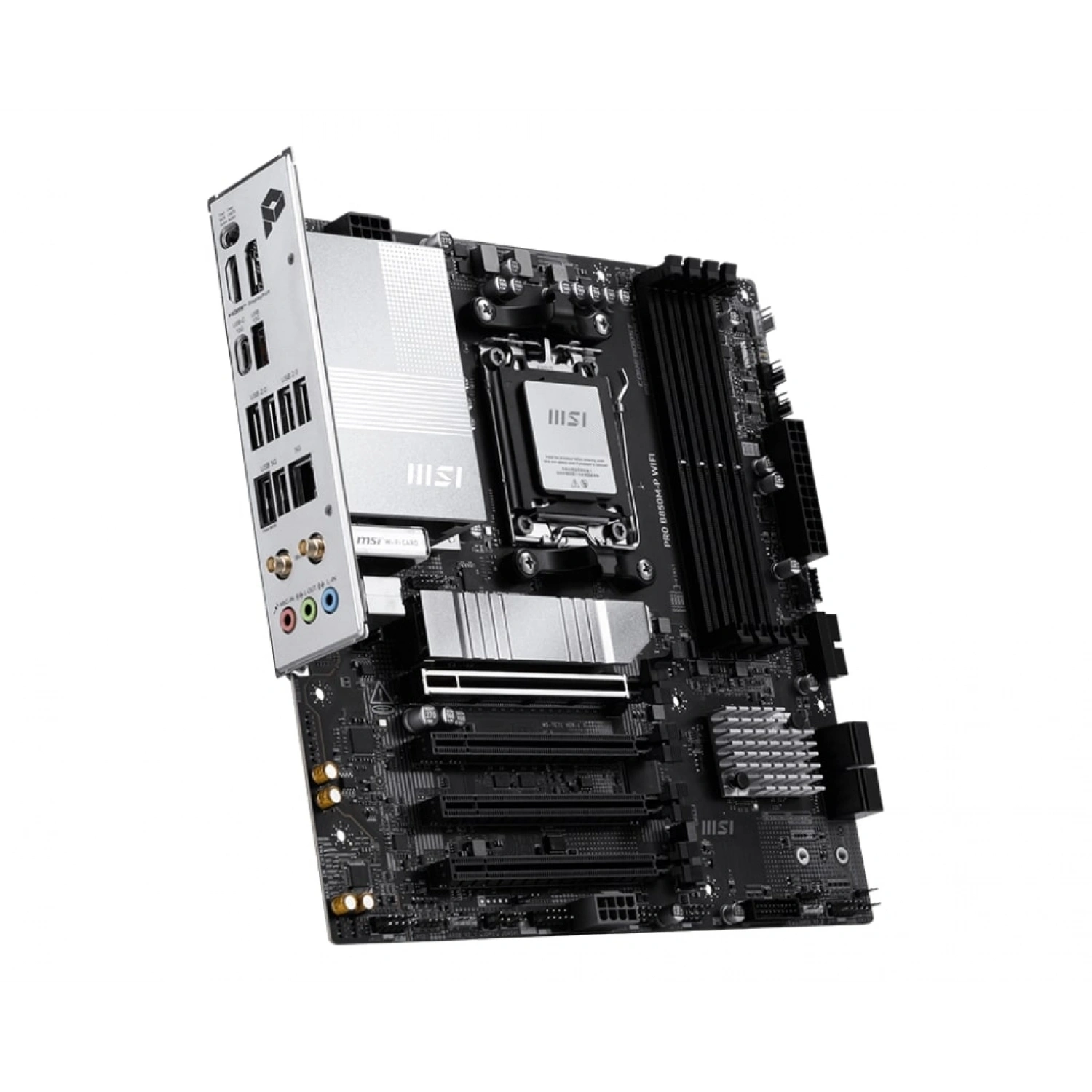 MSI PRO B850M-P WIFI DDR5 AM5 8200MHZ(OC) HDMI DP 3X M.2 USB 10GBS 5G LAN WI-FI 7 MATX