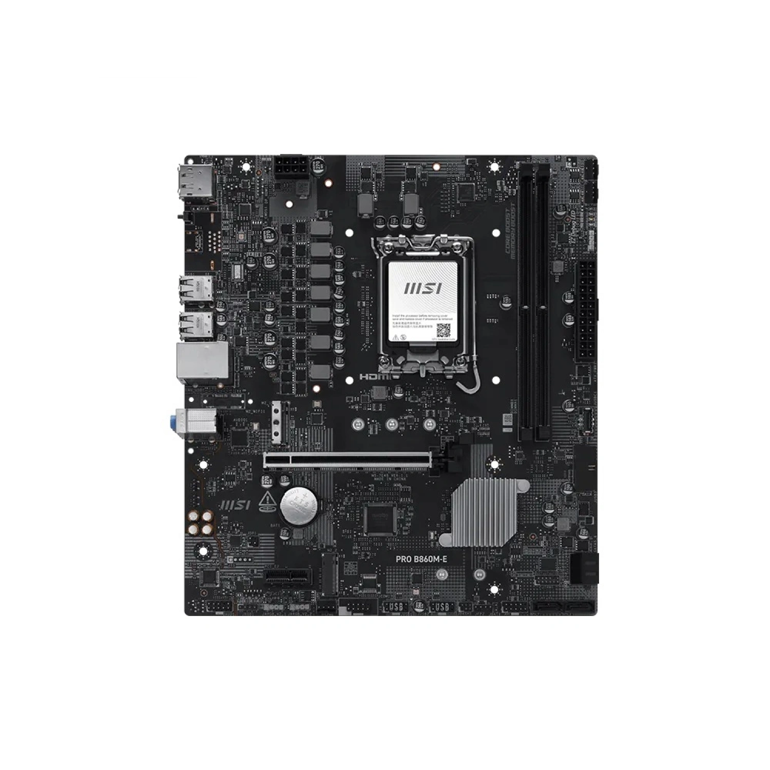 MSI PRO B860M-E DDR5 6400MHz(OC) 1851P mATX