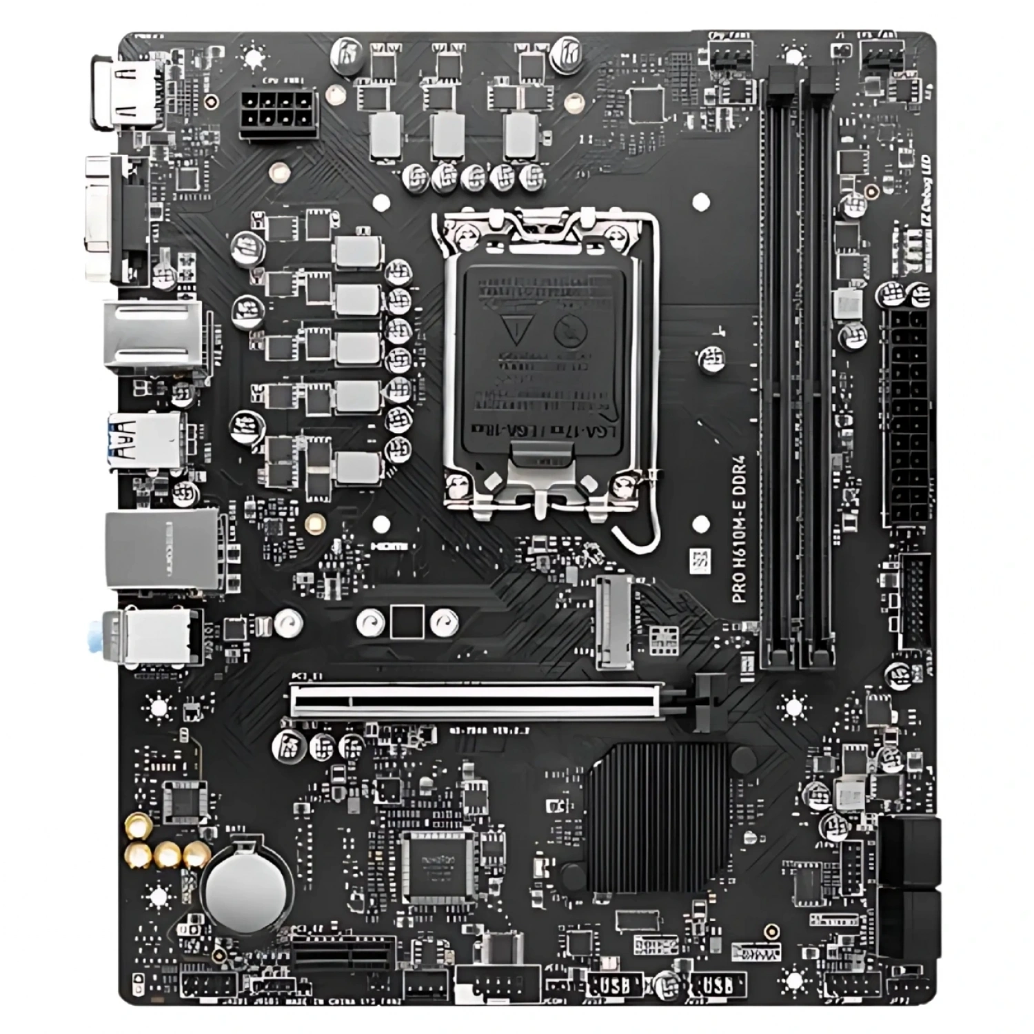 MSI PRO H610M-E DDR4 SOKET 1700 DDR4 3200(OC) HDMI VGA M.2 USB3.2 1x 1G LAN mATX Anakart