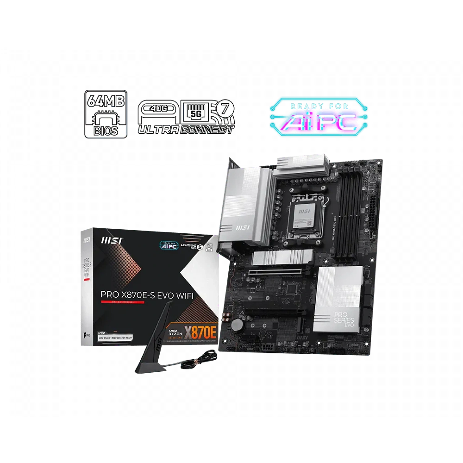 MSI PRO X870E-S EVO WIFI DDR5 AM5