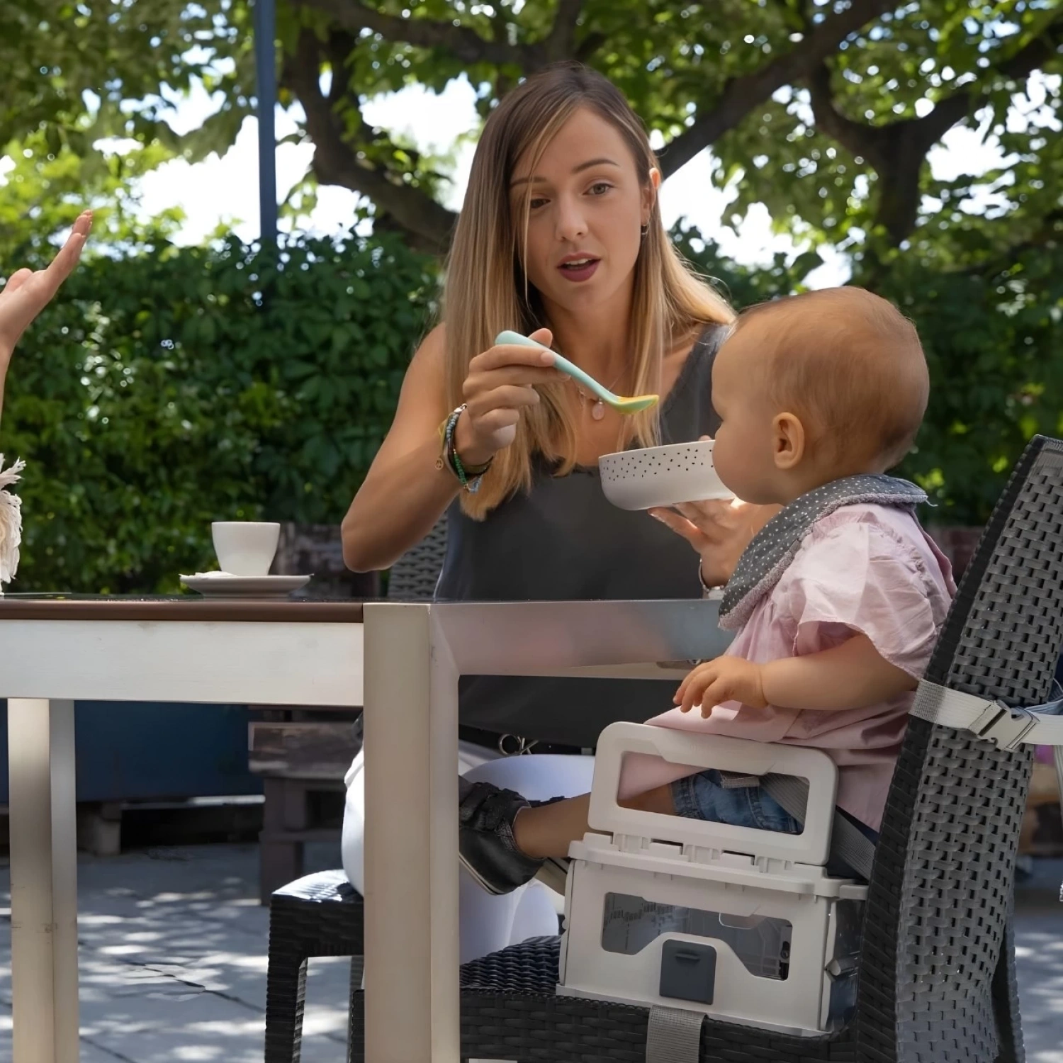 Nikidom Katlanabilir Portatif Mama Sandalyesi - Milky Way