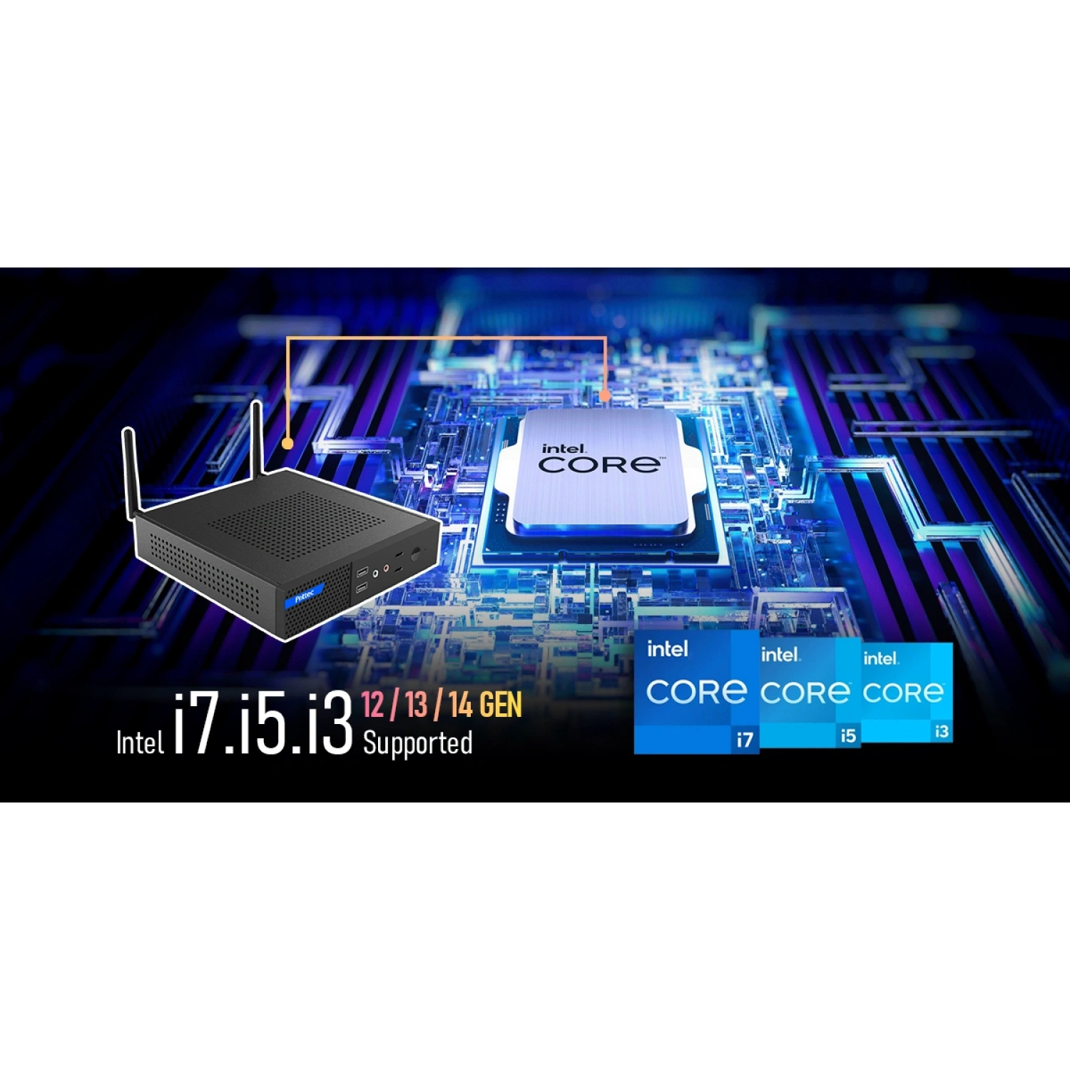 PRITTEC OX3 Q7-TH610L MINI PC I3-12100 / 8GB / 512 Nvme M2 / Free Dos