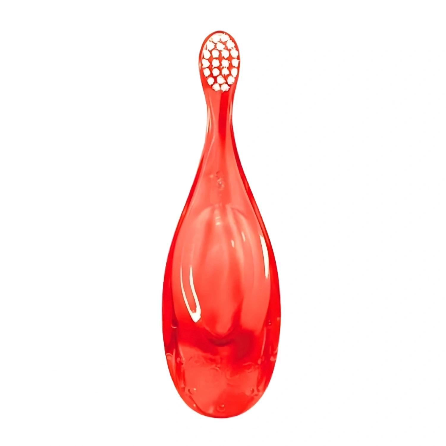 R.O.C.S Baby 0-3 Yaş Elma Püresi Tadında Diş Macunu 45g ve Diş Fırçası Seti - Kırmızı