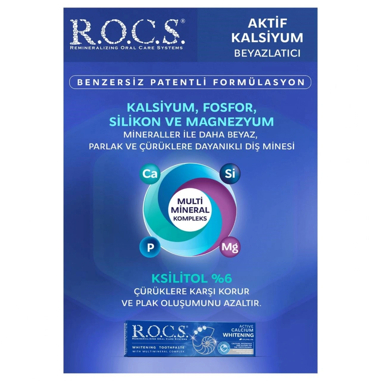 R.o.c.s. Aktif Kalsiyum Beyazlatıcı Diş Macunu 94gr